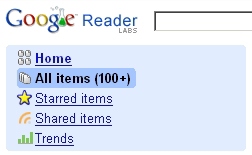google reader trends