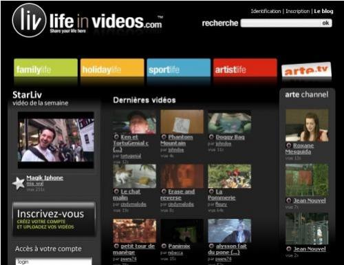 Life in Videos, portail vidéo