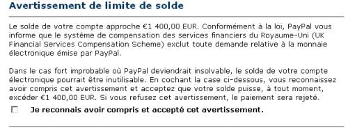 paypal insolvable