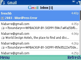 gmail symbian