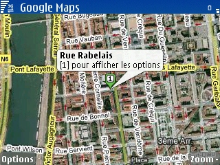 google map symbian