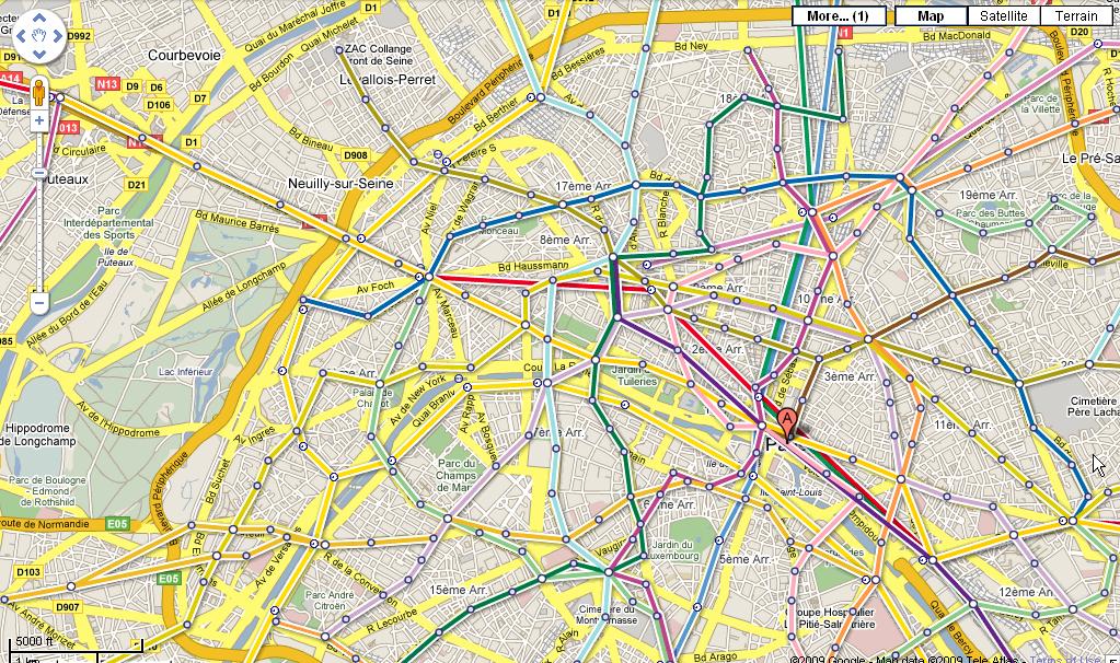 google-maps-metro-paris